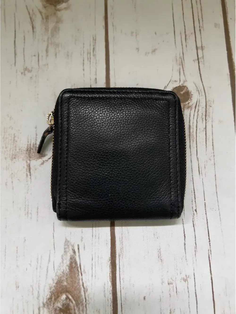 Lodis Black Pebbled Leather Compact‎ Wallet